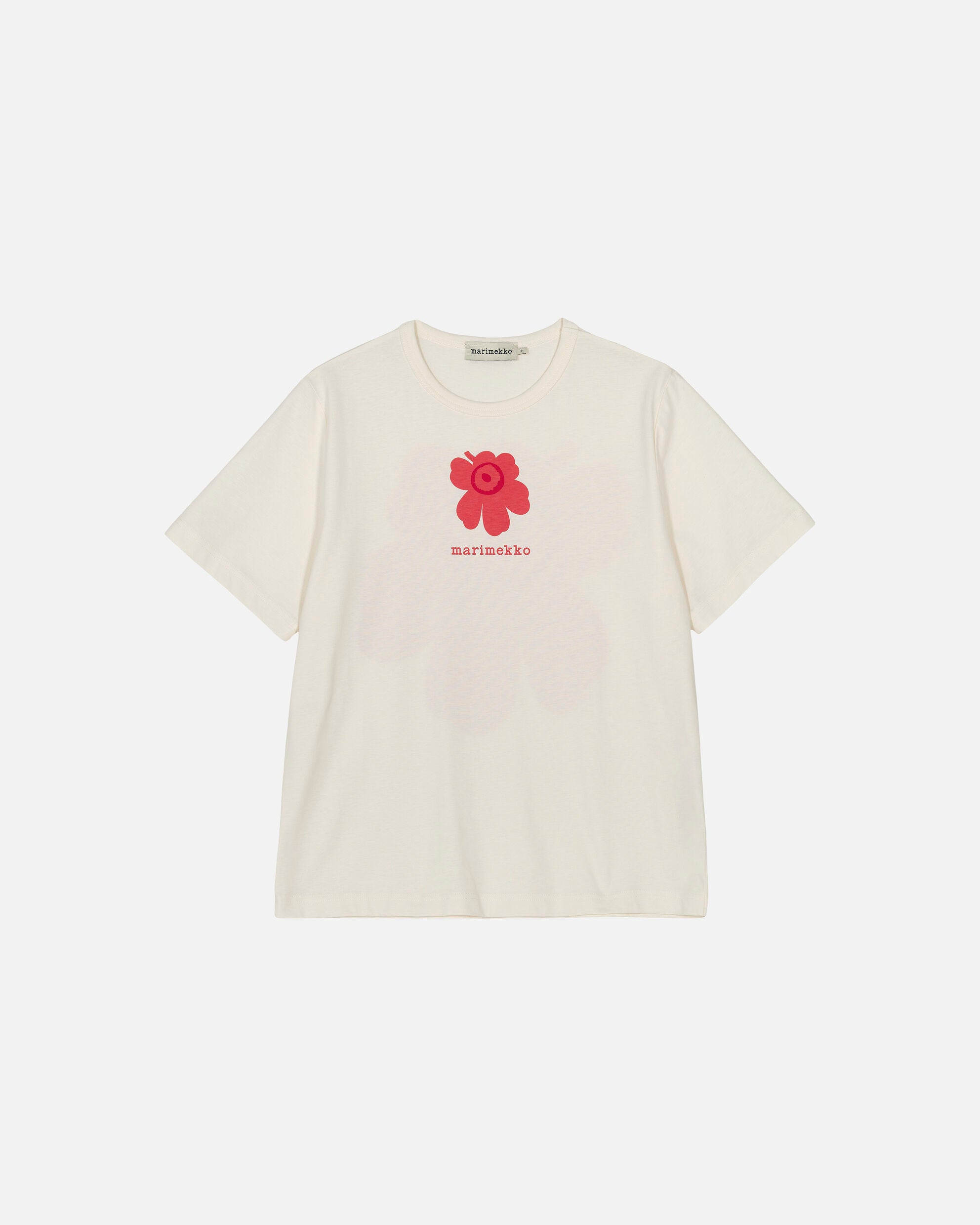 新品未使用 マリメッコ Erna Unikko Placement Tシャツ Erna Unikko Placement Kioski t-shirt