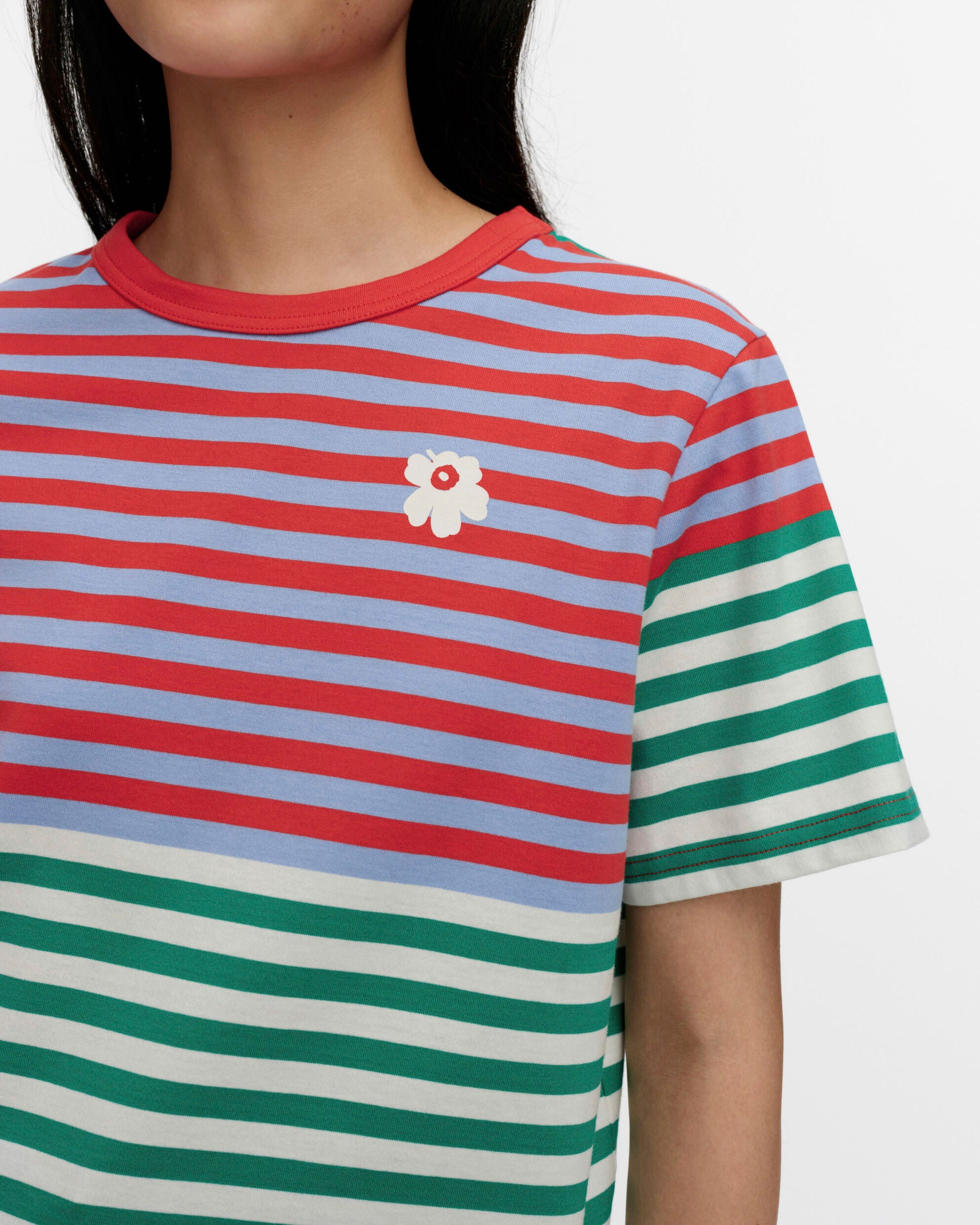 T-shirt Tasaraita Unikko Kioski